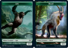 Ape // Beast Double-sided Token - Foil